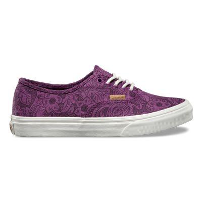 Vans Mens Shoes Skate Shoes Mens Shoes Mens Sandals Shoes Mens Shoes Motif Floral Authentic Slim (grape Juice/marshmallow)