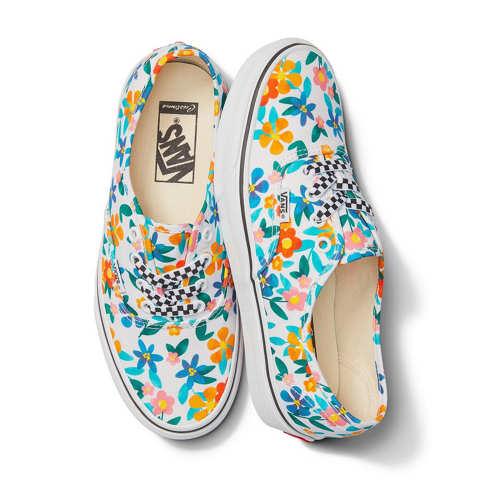 Vans Customs Painted Floral Authentic (customs)