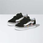 Vans Toddler Fun Floral Old Skool V Shoe (black/true White)