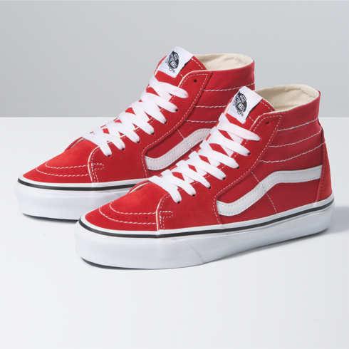 Vans Sk8-hi Tapered (racing Red/true White)