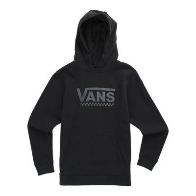 Vans Boys Drop V Pullover Hoodie (black Heather)