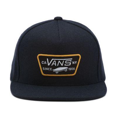 Vans Full Patch Snapback Hat (dress Blues-black)