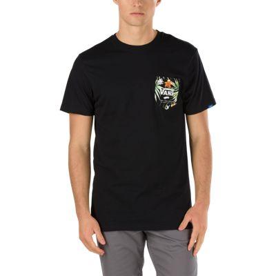 Vans Print Box Pocket T-shirt (black-black Decay Palm)