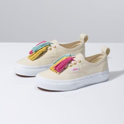 Vans Kids Tassel Lace Authentic Elastic Lace (natural/true White)
