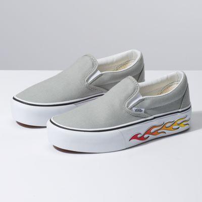 Vans Sidewall Flame Slip-on Platform (belgian Block)