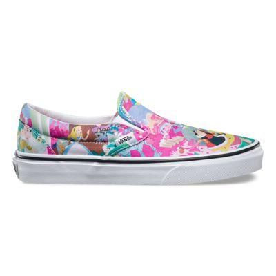 Vans Mens Shoes Skate Shoes Mens Shoes Mens Sandals Shoes Mens Shoes Disney Slip-on (wonderland/pink)