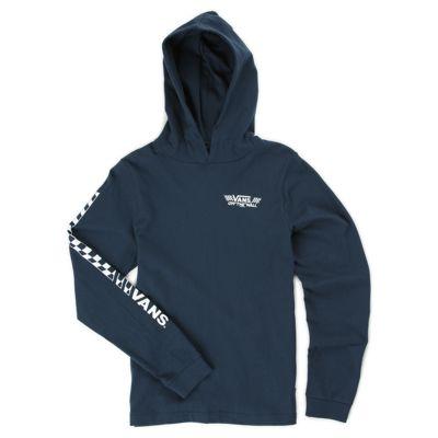 Vans Boys Van Doren Hooded Long Sleeve T-shirt (dress Blues)