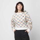 Vans All Over Pullover Crew (marshmallow/ashley Blue)