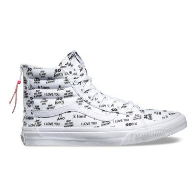 Vans Baron Von Fancy Sk8-hi Slim Zip (white/black)