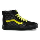 Vans Kids Checkerboard Sk8-hi Zip (asphalt/reflective)