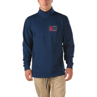 Vans Fifty Fifty Half Zip Pullover (dress Blues)