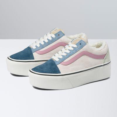 Vans Pig Suede Sherpa Old Skool Stackform (multi Color)