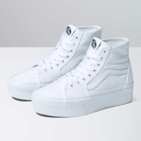 Vans Sk8-hi Tapered Stackform (canvas True White)