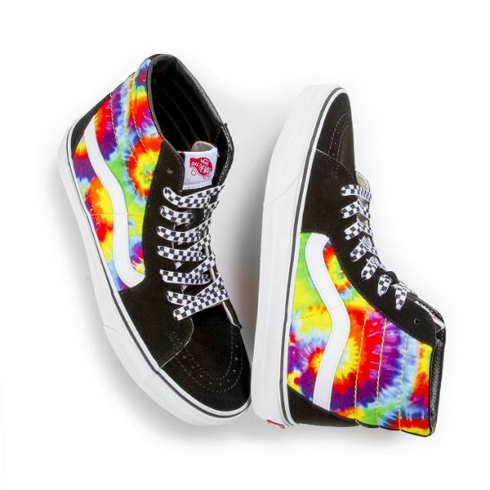 Vans Customs Rainbow Tie Dye Sk8-hi (customs)