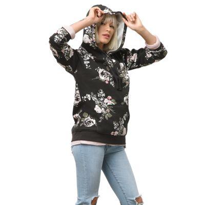 Vans Hush Pullover Hoodie (chambray Floral)