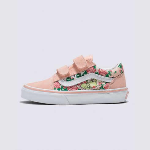 Vans Kids Frog Frolic Old Skool V (tropical Peach)