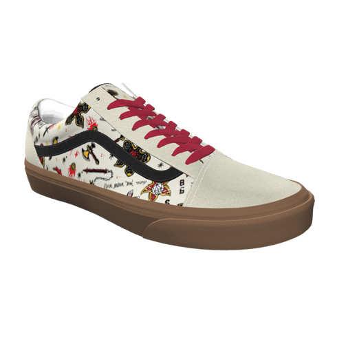 Vans X Stranger Things Customs Hellfire Club Gum Old Skool (customs)
