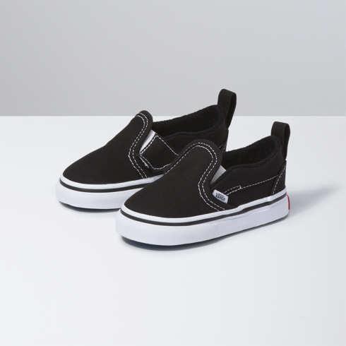 Vans Toddler Slip-on V (black/true White)