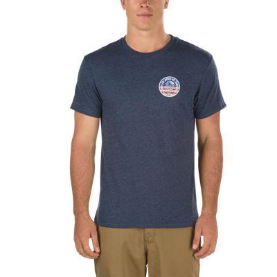 Vans 2017 Vuso Flag Fill T-shirt (navy Heather)