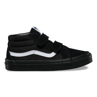 Vans Kids Canvas Suede Sk8-mid Reissue V (black/black)