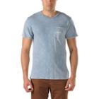Vans Mens Shoes Skate Shoes Mens Shoes Mens Sandals Washed Dropped V T-shirt (dusty Blue)