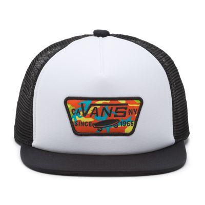 Vans Boys Full Patch Trucker Hat (white/black)