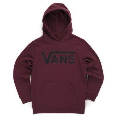 Vans Boys Vans Mens Shoes Skate Shoes Mens Shoes Mens Sandals Shoes Mens Shoes Classic Pullover Hoodie (port/black)