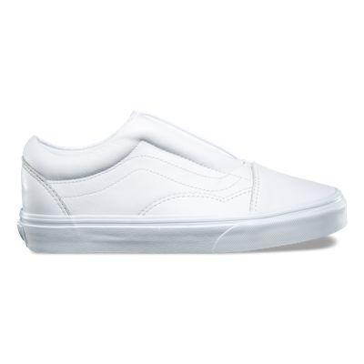 Vans Leather Ua Old Skool Laceless Dx (true White)