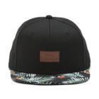 Vans Allover It Snapback Hat (black Decay Palm)
