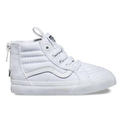 Vans Toddler Mono Canvas Sk8-hi Zip (true White/true White)