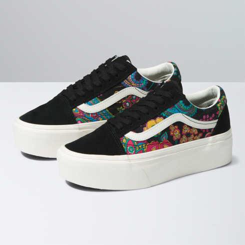 Vans Old Skool Stackform (paisley Bloom Black)
