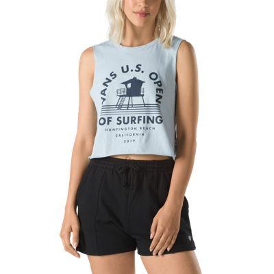 Vans Us Open Tower Muscle Tank (blue Fog)