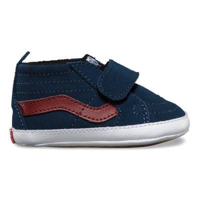 Vans Suede Sk8-hi Crib (suede Dress Blues/madder Brown)