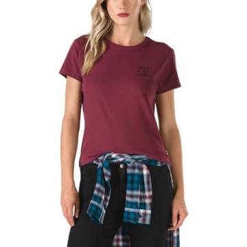 Vans Clan Baby Tee (burgundy)