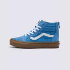 Vans Kids Gum Sk8-hi Zip (azure Blue)