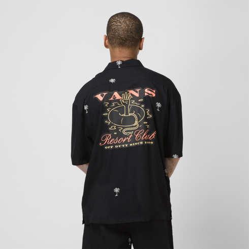 Vans Lodge Half Sleeve Buttondown Shirt (black)