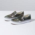 Vans Kids Plaid Camo Classic Slip-on (grape Leaf/true White)