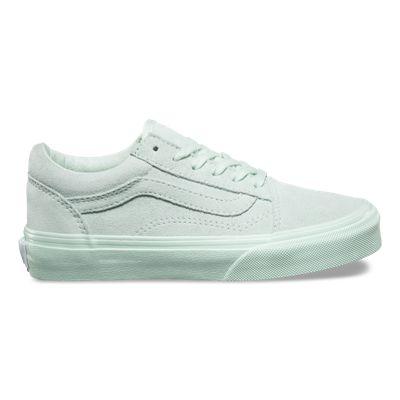 Vans Kids Suede Old Skool (mono/aqua Glass)