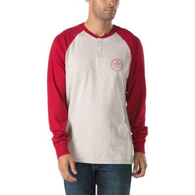Vans Denton Long Sleeve T-shirt (oatmeal Heather Chili Pepper)