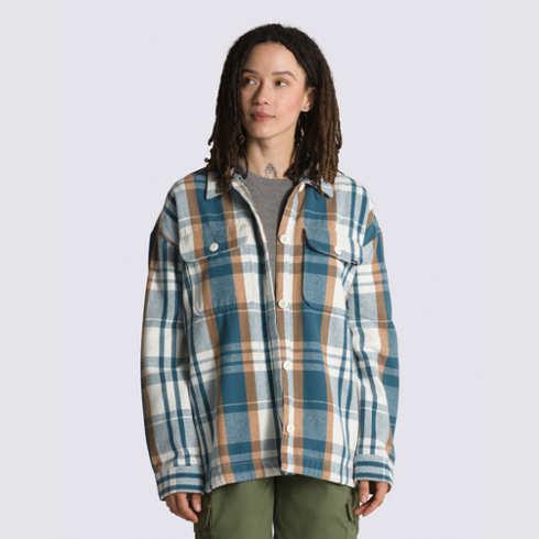 Vans Eliza Oversized Woven Shacket (vans Teal)