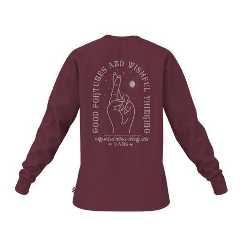Vans Wishful Fortunes Bff Long Sleeve Tee (burgundy)