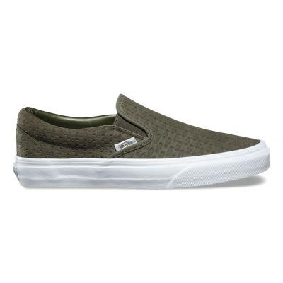 Vans Suede Embossed Weave Slip-on (grape Leaf/burnt Olive)