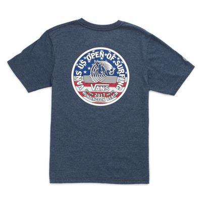 Vans Boys 2017 Vuso Flag Fill T-shirt (navy Heather)