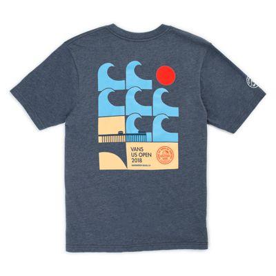 Vans Boys 2018 Vuso Poster Short Sleeve T-shirt (navy Heather)