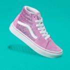 Vans Kids Glitter Comfycush Sk8-hi (orchid/true White)