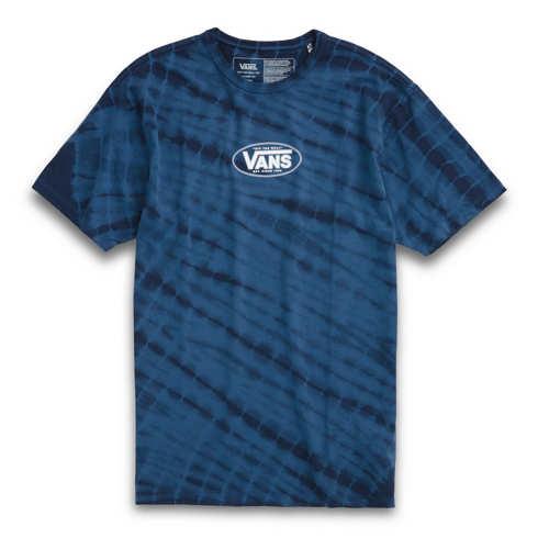Vans Off The Wall Classic Oval Wash Tee (true Navy/tie Dye)