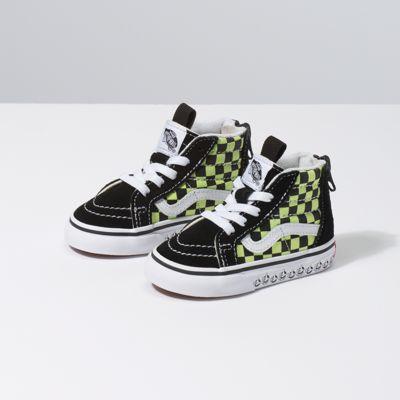 Vans Toddler Bmx Sk8-hi Zip (black/sharp Green)