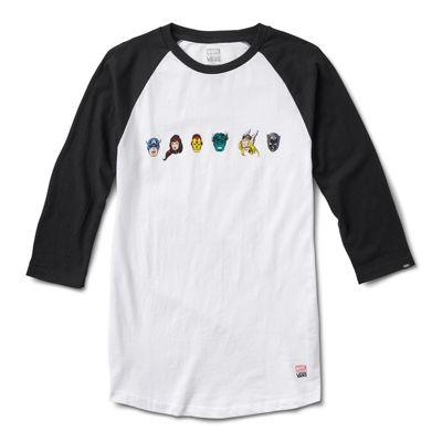 Vans X Marvel Raglan (white Black)