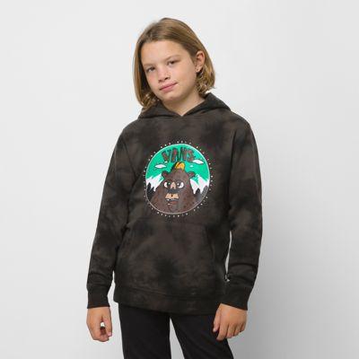 Vans Kids Merit Bear Pullover Fleece Hoodie (black)