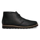 Vans Leather Desert Chukka (black Asphalt)